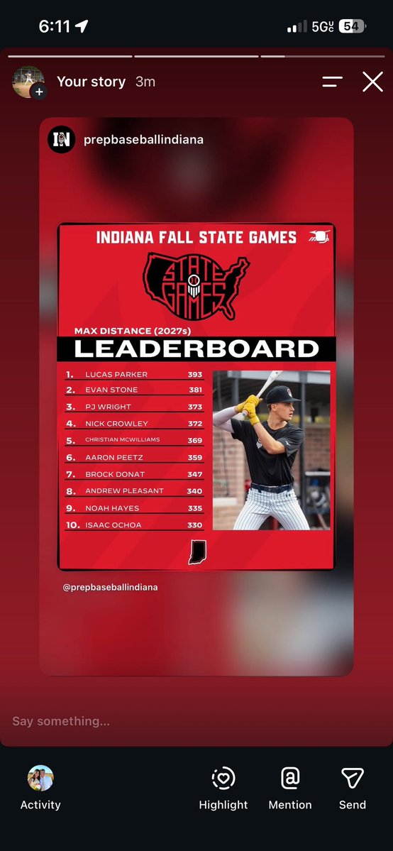 PJ_Wright4's tweet photo. 𝗜𝗡𝗗𝗜𝗔𝗡𝗔 𝗙𝗔𝗟𝗟 𝗦𝗧𝗔𝗧𝗘 𝗚𝗔𝗠𝗘𝗦

Top Exit Velocity, Avg Exit Velocity, and Top Distances from 𝟮𝟬𝟮𝟳𝘀 at the 5th annual #INFSG26 🔥 

🔗 https://t.co/m4ySDu9w7X https://t.co/bi7VXgPZLL