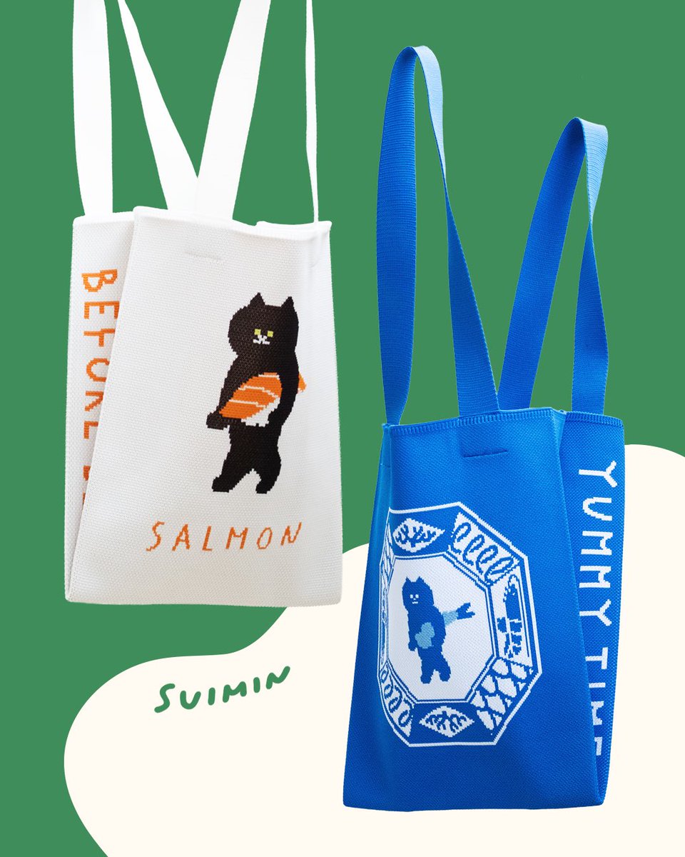 suimin_tter's tweet photo. マチたっぷりのニットバッグを作りました。
個展で販売いたします。
A4サイズのクリアファイルがすっぽり。小さなトートをさっと肩にかけ、身軽に出かけたい。でも、荷物でパンパンなのはちょっと…ですよね。そこで！11cmのマチをつけ、小ぶりな見た目以上にたくさん入るバッグにしてみました👏 https://t.co/7sc1P1quRO