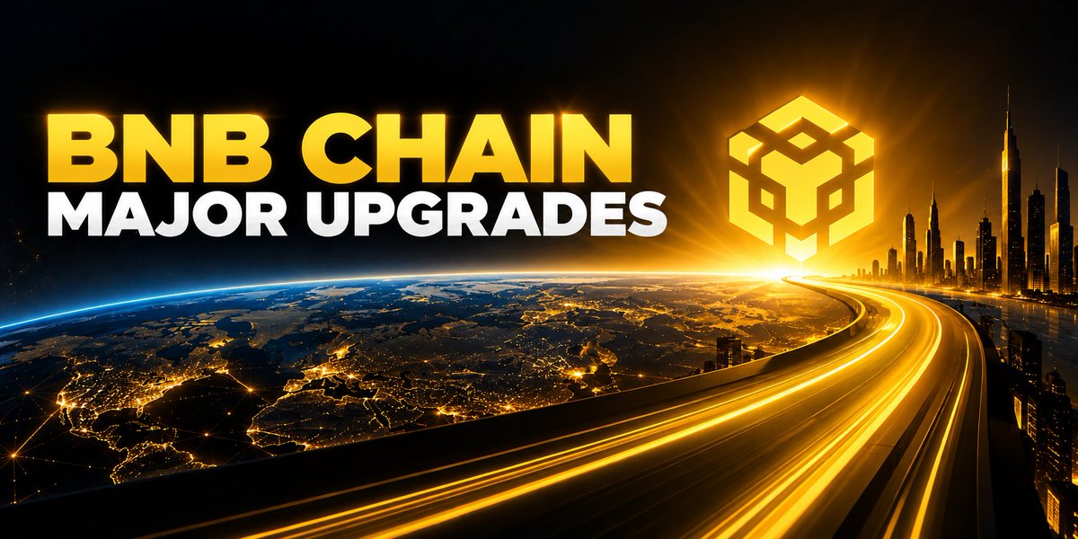 TCryptochicks's tweet photo. BNB Chain's upcoming upgrades could make it one of the most competitive Layer 1 blockchains in crypto.

And when you compare its roadmap with other major chains, you'll see just how bullish BNB Chain's next chapter really is.

Let's look at the numbers:

🔶 BNB Chain today
• ~5,200 TPS benchmark
• ~0.45-second block time
• ~0.65-second finality
• Extremely low transaction fees
• EVM compatibility
• Established DeFi, stablecoin and RWA ecosystems

For perspective, Ethereum L1 currently takes around 15 minutes to reach finality.

BNB Chain? Around 0.65 seconds.

Different architectures and security trade-offs, but that difference is significant for real-time financial applications.

 What's coming in late 2026 and 2027?

🔶 Jenner Hard Fork
• Native infrastructure for compliant stablecoins and tokenized RWAs
• Dedicated payment lane reserving 5% of block gas
• Millisecond-precision timestamps

🔶 Throughput Expansion
• Targeting roughly 2x higher throughput in H2 2026
• Longer-term 20,000 TPS target for BSC
• Improved parallel execution
• Larger block capacity
• Better performance during network congestion

🔶 Next-Generation Layer 1
• 100,000+ TPS initial design target
• Long-term ambition of 1 MILLION TPS
• Under 50ms transaction preconfirmation
• Sub-second finality
• Native privacy features
• Protection against front-running
• Gas-sponsored transactions
• Passkey-based wallets
• Infrastructure optimized for AI agents and high-frequency trading

Testnet targeted for late 2026, mainnet for early 2027.

Now compare the positioning:

🔹 Ethereum: Strong security, decentralization and institutional ecosystem, but slower L1 finality and reliance on L2s for scaling.

🔹 Solana: High-performance L1 with an established trading ecosystem. BNB Chain is preparing to compete more aggressively on speed while maintaining its EVM ecosystem advantages.

🔹 Ethereum L2s like Base and Arbitrum: Low-cost execution and Ethereum ecosystem access, but with different settlement and security models.

🔶 BNB Chain: Combining low fees, sub-second finality, EVM compatibility, native payment infrastructure and an ambitious high-performance L1 roadmap.

Why is this bullish for BNB?

Because the opportunity isn't just faster memecoin trading.

It's about positioning BNB Chain for:

• Tokenized stocks and real-world assets
• Stablecoin payments
• Institutional financial applications
• High-frequency trading
• AI agents and automated transactions
• Millions of new onchain users
• More applications and demand for BNB utility

And here's what I find most interesting:

BNB Chain isn't starting from zero. It already has a large ecosystem, users, liquidity and real economic activity.

Now imagine combining that foundation with the performance targets of its next generation architecture.

Other chains are improving too. But when BNB Chain delivers, the competitive landscape could look very different in 2027.

Long term bullish on @BNBCHAIN