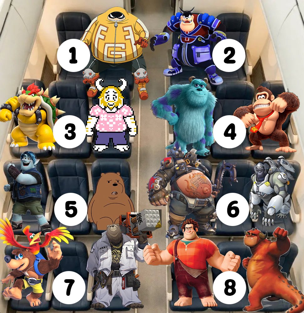 VersusBearBoyJW's tweet photo. My bud told me I should make one these and welp, here it is lol

So where are you sitting? https://t.co/plHqpLIxM1