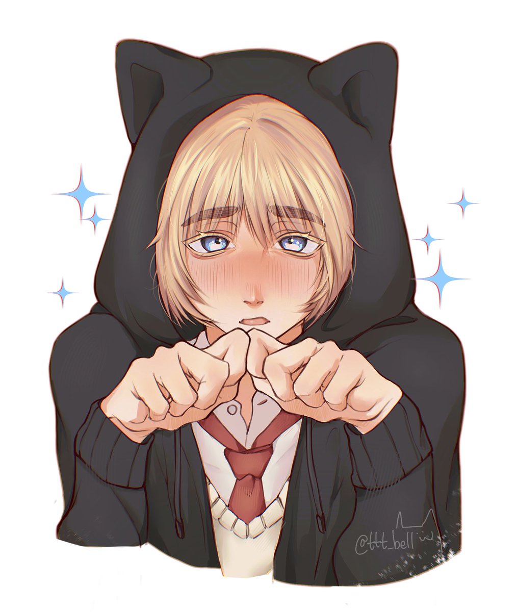 ttt_bell_'s tweet photo. can’t stop thinking about that new Armin official art he’s so cute 🥹 

#aot #arminarlert https://t.co/H8kuXLoVIX