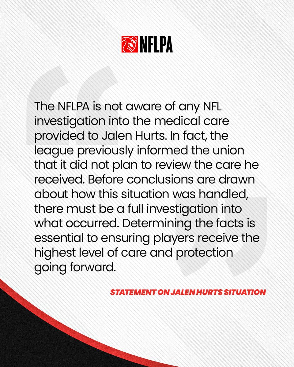 NFLPA's tweet photo. https://t.co/wZyVLPcXvD