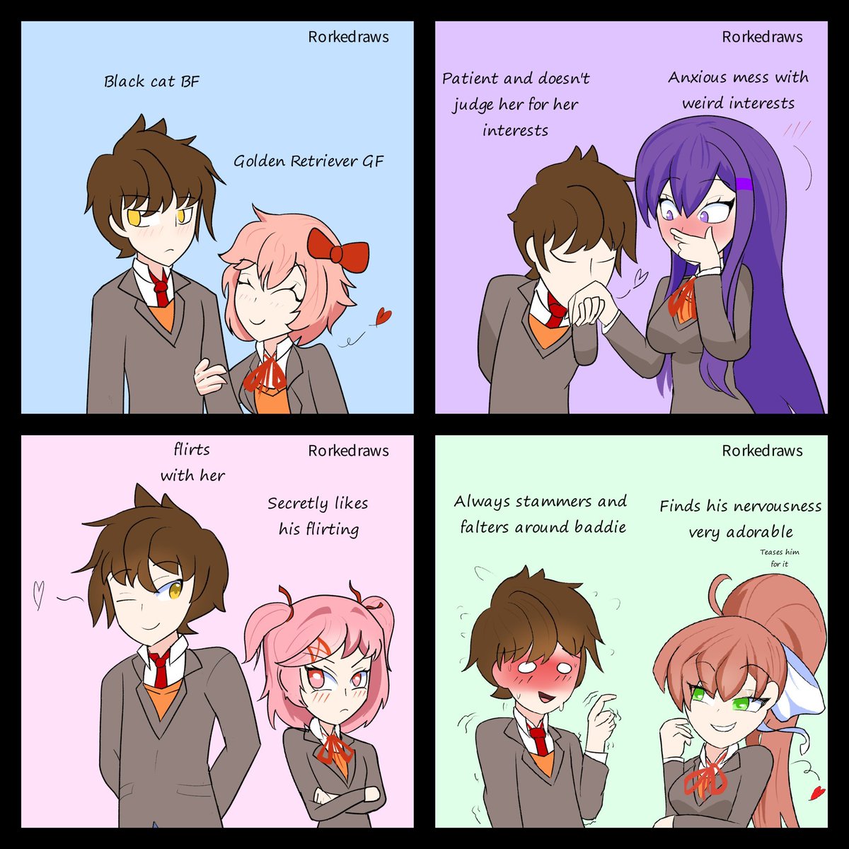 McSukicompendum's tweet photo. -"Mc ships are good?"

+"Always has been"

#DDLC https://t.co/zNzGWoCYba