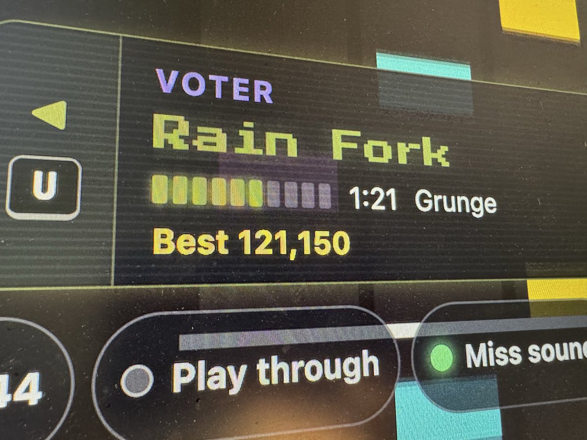 WesleyLeMahieu's tweet photo. Literally nobody:

Me: I will pay 42.0 Nano ( $XNO) to anyone who can beat my high score in Arcade > Block Beat on the “Rain Fork” song (#50).

1 week bounty. Please post a video proof. 😂🎶 (can’t believe I dropped the 232 streak 🥺) https://t.co/LDNqAiLUxn