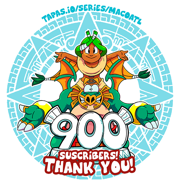 Checomal's tweet photo. Varias imágenes que hice para celebrar los logros que tuve en Tapas a lo largo de los años, nunca llegué a los 1000 suscriptores, ni llegaré a los 1000 capítulos (ni aun combinando las dos series de Macoatl), estuve cerca, me faltaron 58 suscriptores y 35 episodios... https://t.co/xOjJlM2998