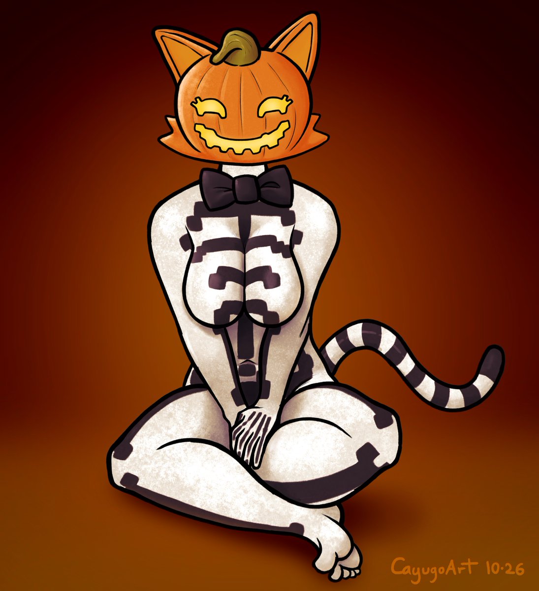 CayugoArt's tweet photo. Sugar cat Fortnite or something Halloween blah blah https://t.co/oUWabWuQta