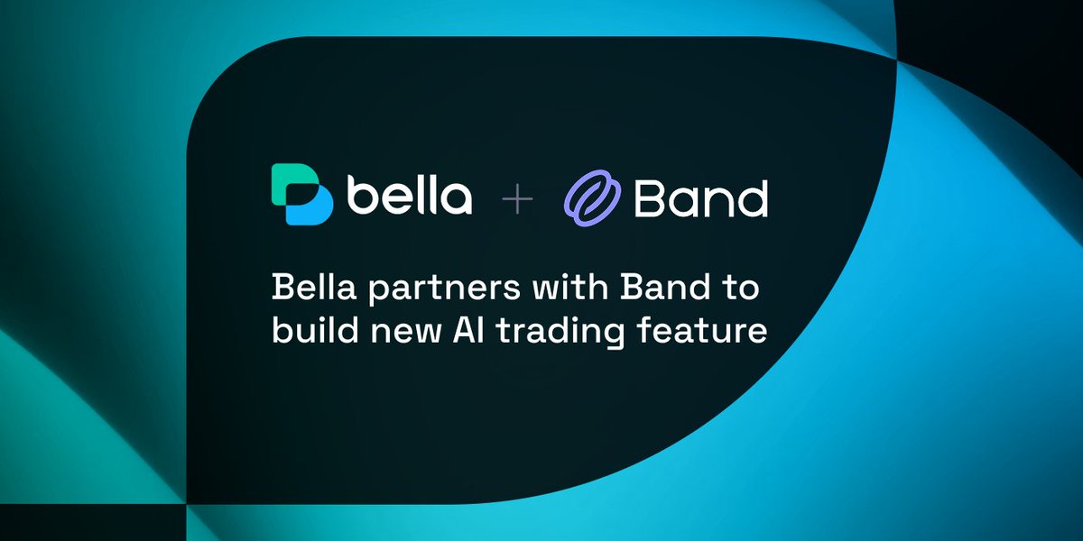 BellaProtocol's tweet photo. We’re partnering with @BandProtocol to build an oracle-powered AI trading feature for Bella Alpha. 🤝

By expanding the data behind our trading signals, we aim to give users richer insights and a more complete view of the crypto market.

More to come! 🤩 https://t.co/UWI56qhkul