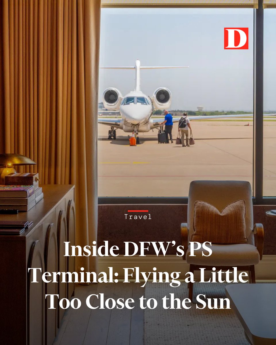 DMagazine's tweet photo. D Magazine writer Caitlin Clark isn’t exactly a travel rube. She enjoys a swanky hotel and revels in airport lounge access from time to time. But still, the PS Terminal at DFW Airport felt over the top. Like a new level of bougieness had been unlocked. From the “White Lotus”-style welcome to a semiprivate TSA and Le Labo-stocked showers, she desperately attempts to find a flaw in the fanciest way to fly commercial in Texas. (Hint: It was hard.) https://t.co/pxQiF4K6iG