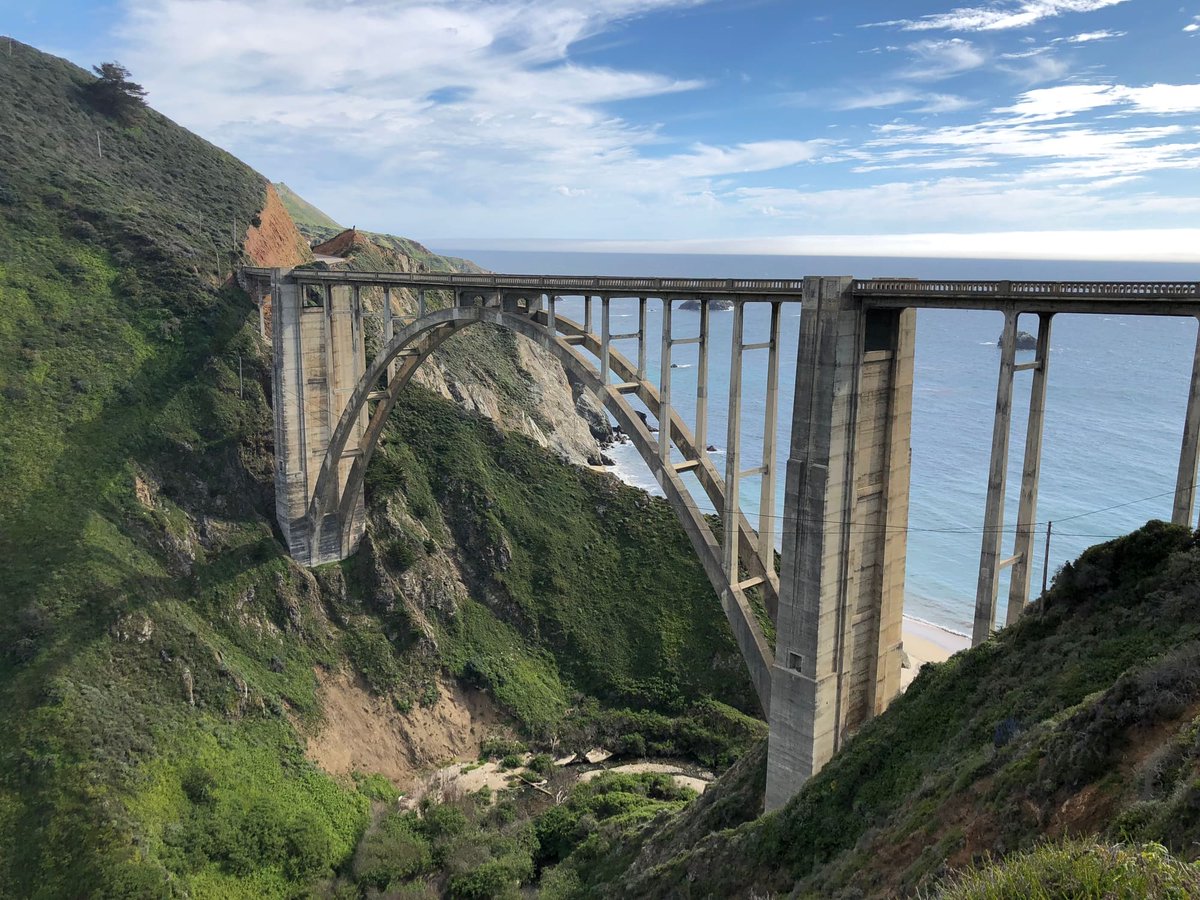 photoshoopshop's tweet photo. Bixby Bridge from Above. The span from the hillside, the Pacific opening behind it.
#fineartphotography #landscapephotography #naturephotography #photoshoop https://t.co/JkQHiDW4id