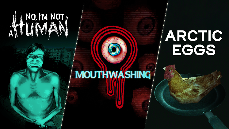 gamespark's tweet photo. 『Mouthwashing』コンソール版が10月29日発売！他人の精神に周波数を合わせるARPG、キーボードを食べるホラーなどCRITICAL REFLEX発表ひとまとめ
https://t.co/kicPAM0xdU

激ヤバ超スゴ鬼エグい。脳接続装置で他人の精神に周波数を合わせる超現実的ARPGなど発表。 https://t.co/GfduEjcgW1