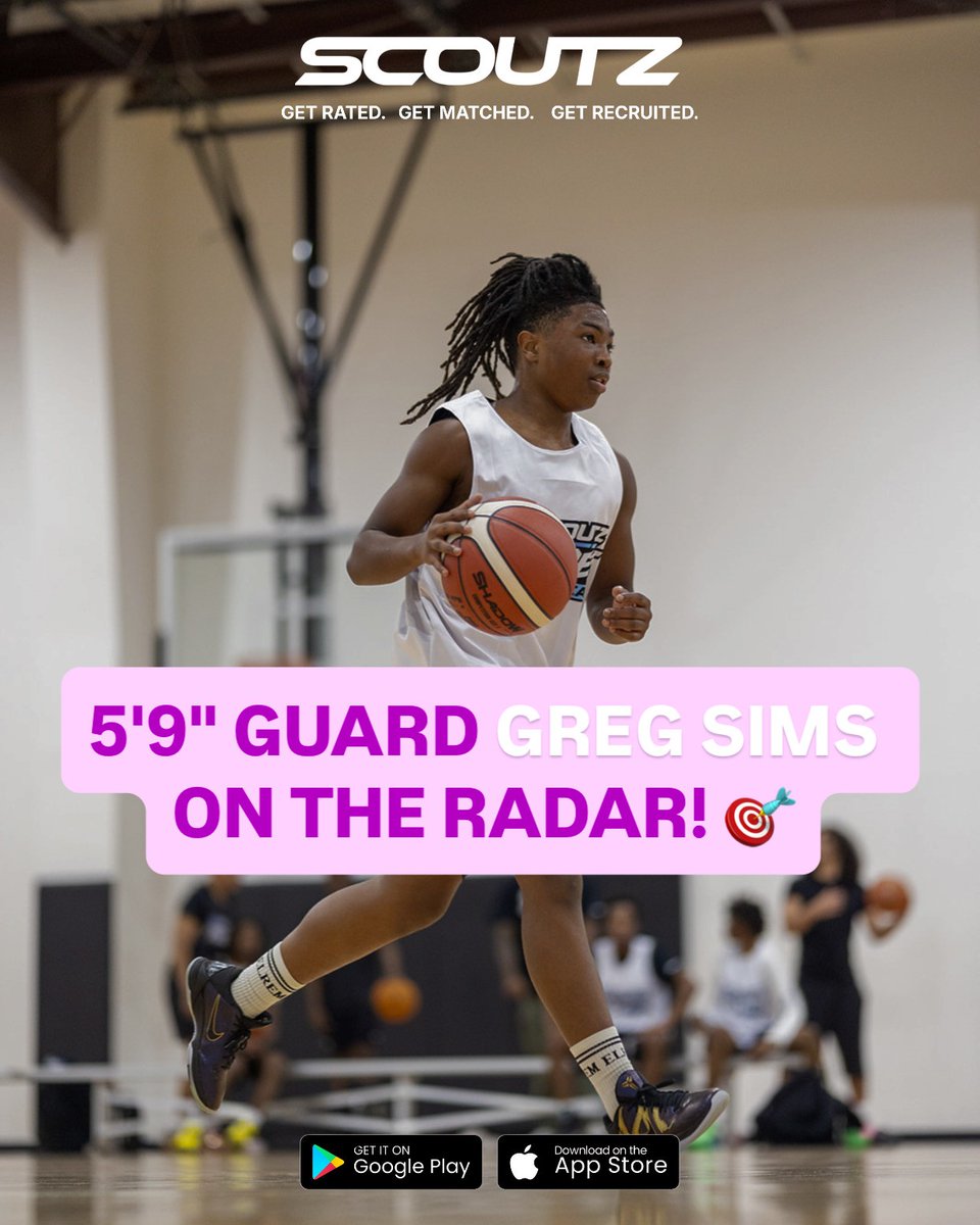 scoutzapp's tweet photo. 🚨 2028 PG GREG SIMS ON THE RADAR!

5'9" | Point Guard | Class of 2028
Greg Sims took the court at the SCOUTZ Prospect Camp in Houston, competing alongside other rising prospects!
Keep an eye on this young guard!

#Scoutz #GregSims #ClassOf2028 #NextUp https://t.co/hNz9AA6f5Q
