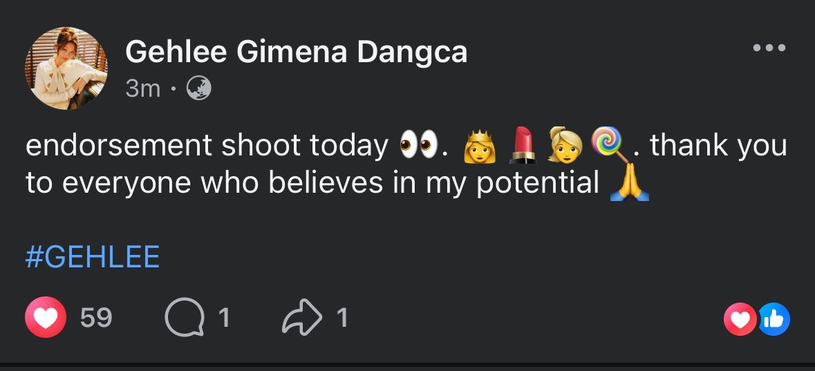 haruleeeen's tweet photo. WOW! AN ENDORSEMENT SHOOT FOR OUR GIRL! CAN’T WAIT!!

#GEHLEE https://t.co/Oi5QhRwZwa