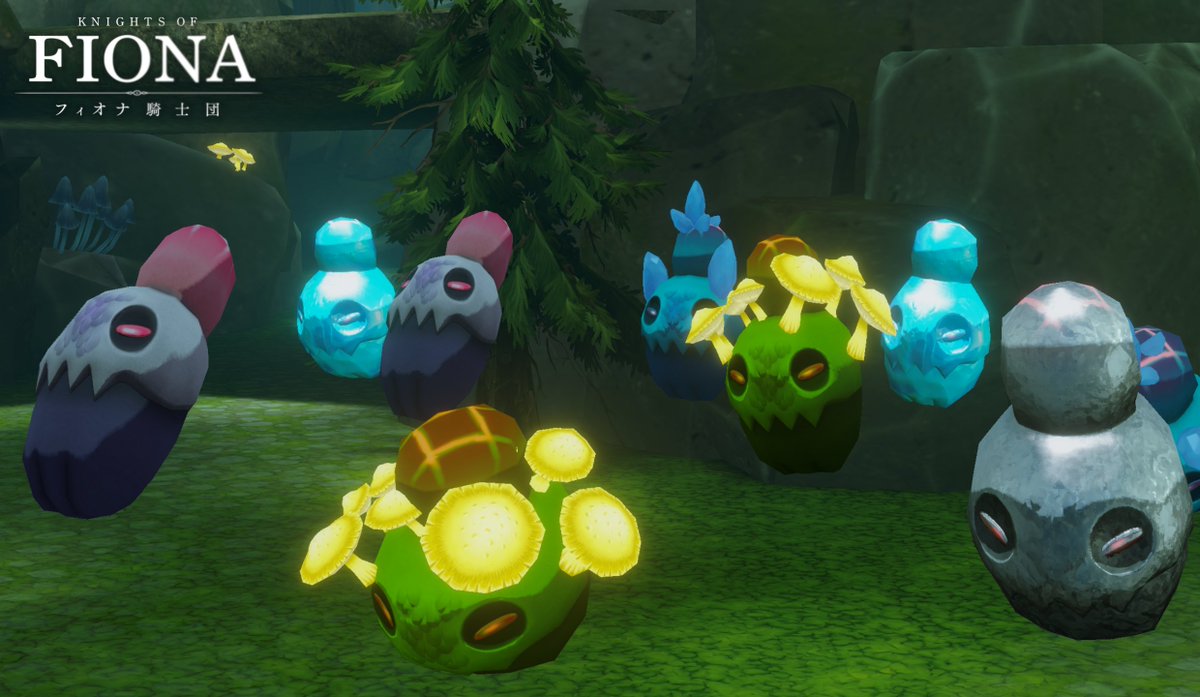 CharacterBankEN's tweet photo. The forest has turned into a ball pit! 

Colorful Forbor are swarming in. Take them down to earn black versions of the pumpkin outfit! https://t.co/faIHlKBySU