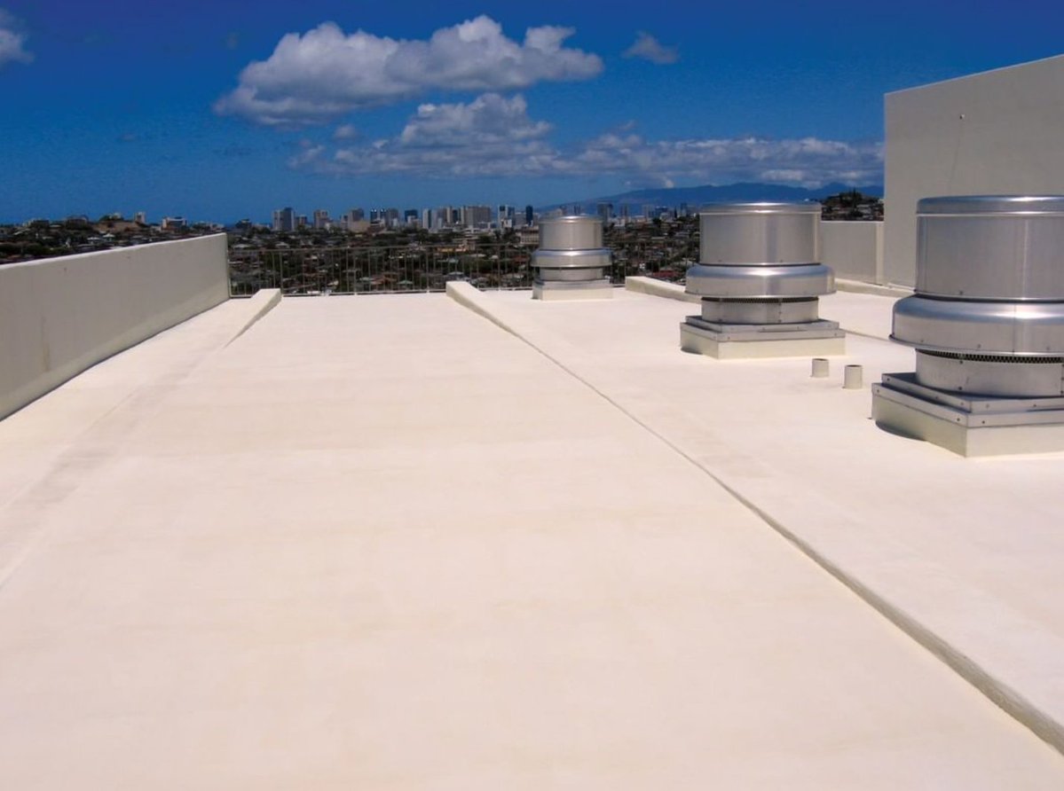 NCFI's tweet photo. Look at that roof! Sprayed with NCFI's EnduraTech. Seamless from edge to edge.
#NCFI #EnduraTech #sprayfoam #roofing #sprayfoamroof #closedcellsprayfoam #performance https://t.co/UhaDroecyy