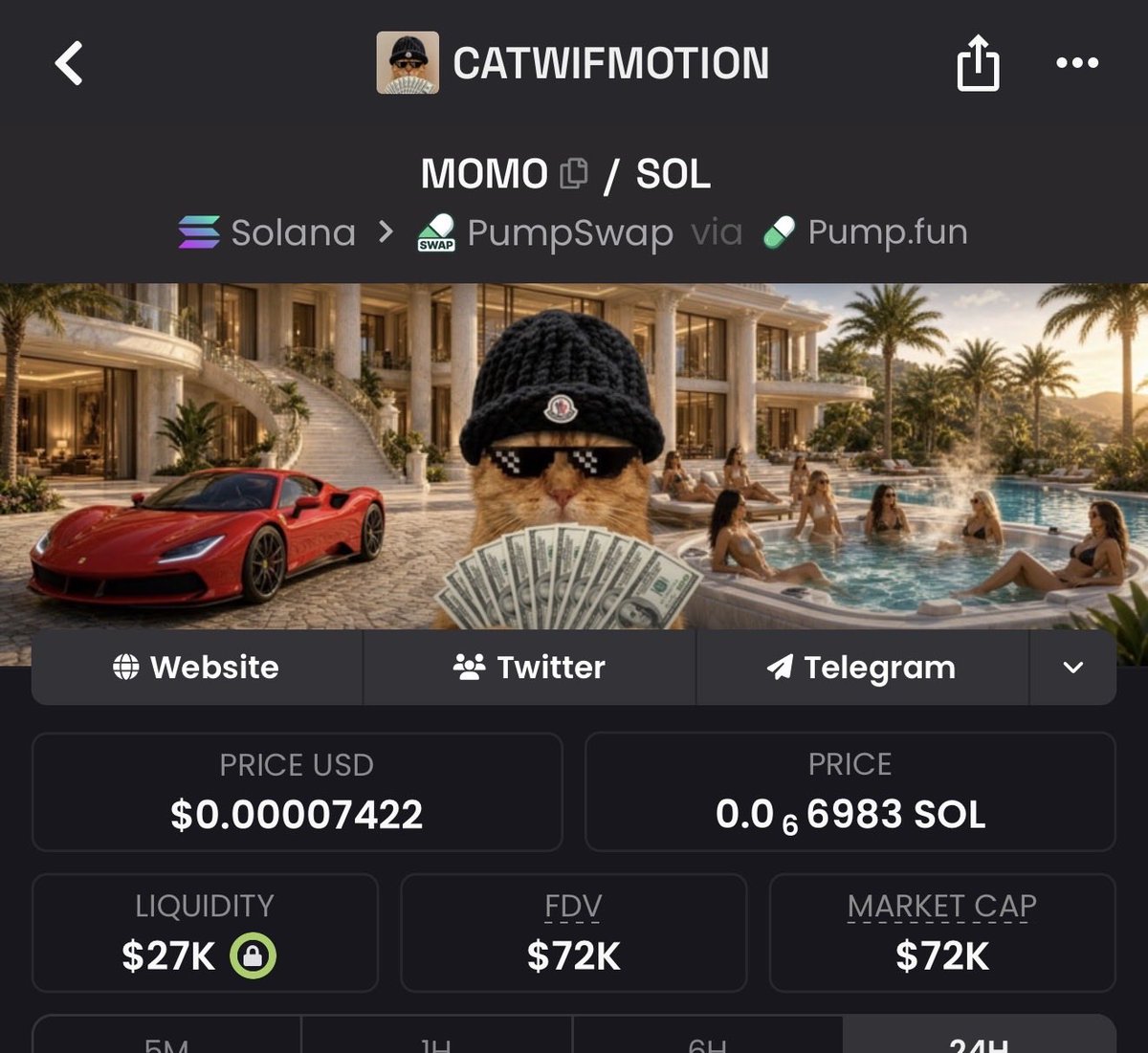 Kingstaccz's tweet photo. Only 2 coins are going to 1 billion 

$momo and $Kimchi 

If you didn’t buy a fat bag in any of these you will not make it in this game. https://t.co/ODhGQTUYbE