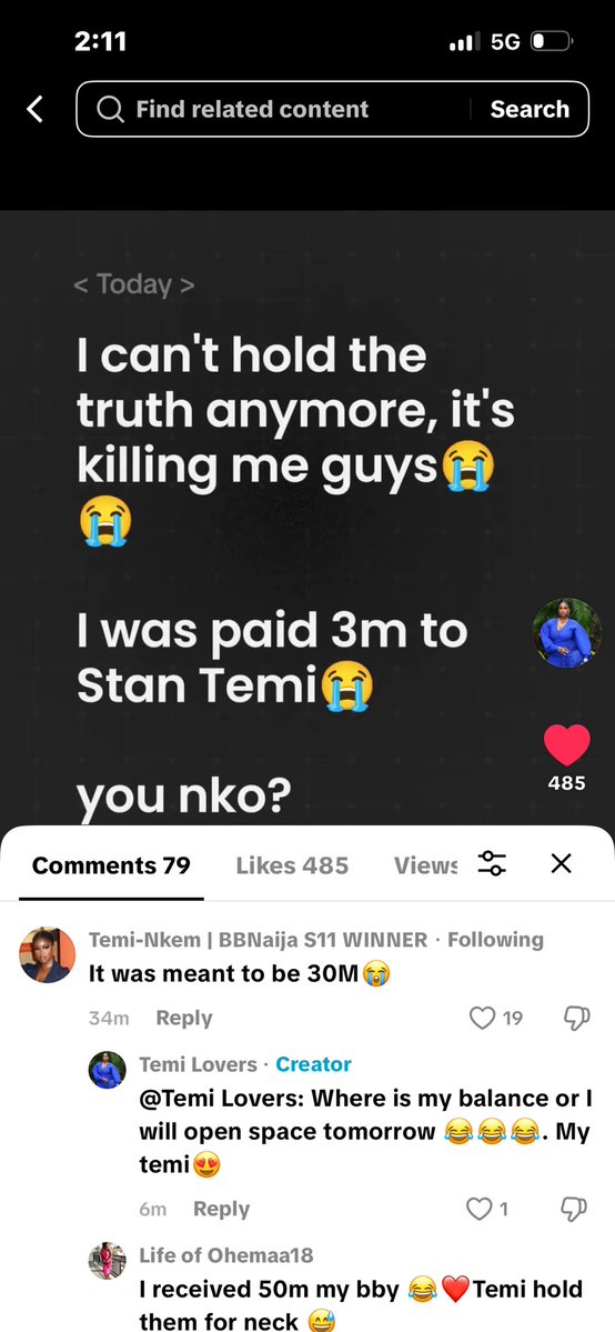 Reacher1m's tweet photo. Temi is not serious 🤣🤣😂. 

Goodnight. We go again tomorrow terminators, I pray mk God deliver cassie give me tomorrow 😒

#BBNaija #TemiNkem https://t.co/81FEGmP6GT