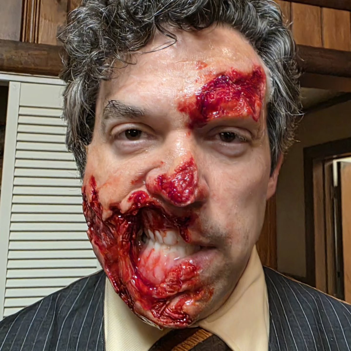 JasonUniverse13's tweet photo. Get up close and personal with all the gory details the FX makeup team did on Crystal Lake. Department Head Dave Presto has been posting the behind the scenes @ Dprestofx on IG and Theads. https://t.co/UCh1cv7FA5