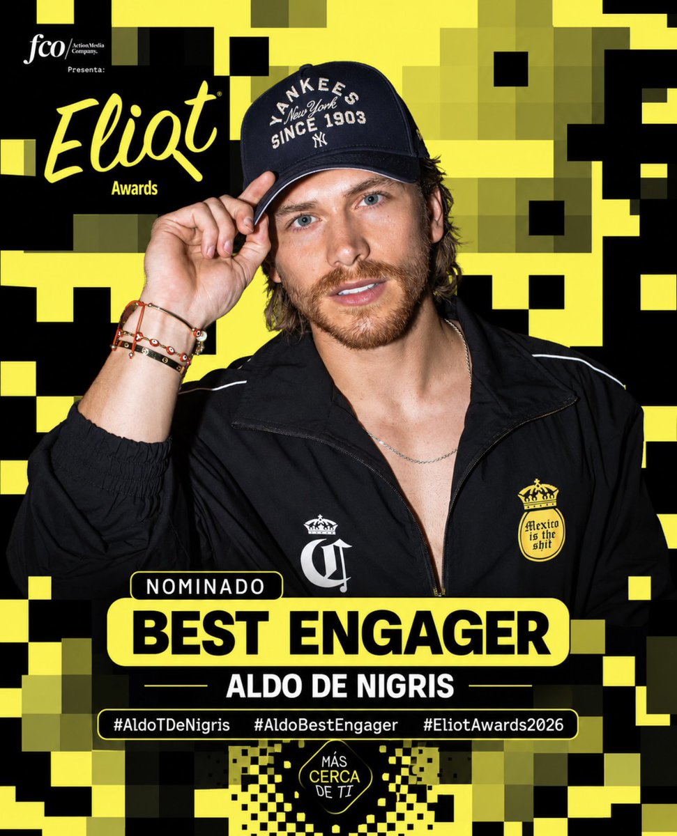 aldroncore's tweet photo. Deja abajo tu foto favorita de @aldotdenigris junto con una palabra que describe a Aldo según tu🪄✨

Comenten con los #’s 

ALDO BEST ENGAGER
#AldoTDeNigris 
#AldoBestEngager 
#EliotAwards2026 https://t.co/WvhWOuNFL1