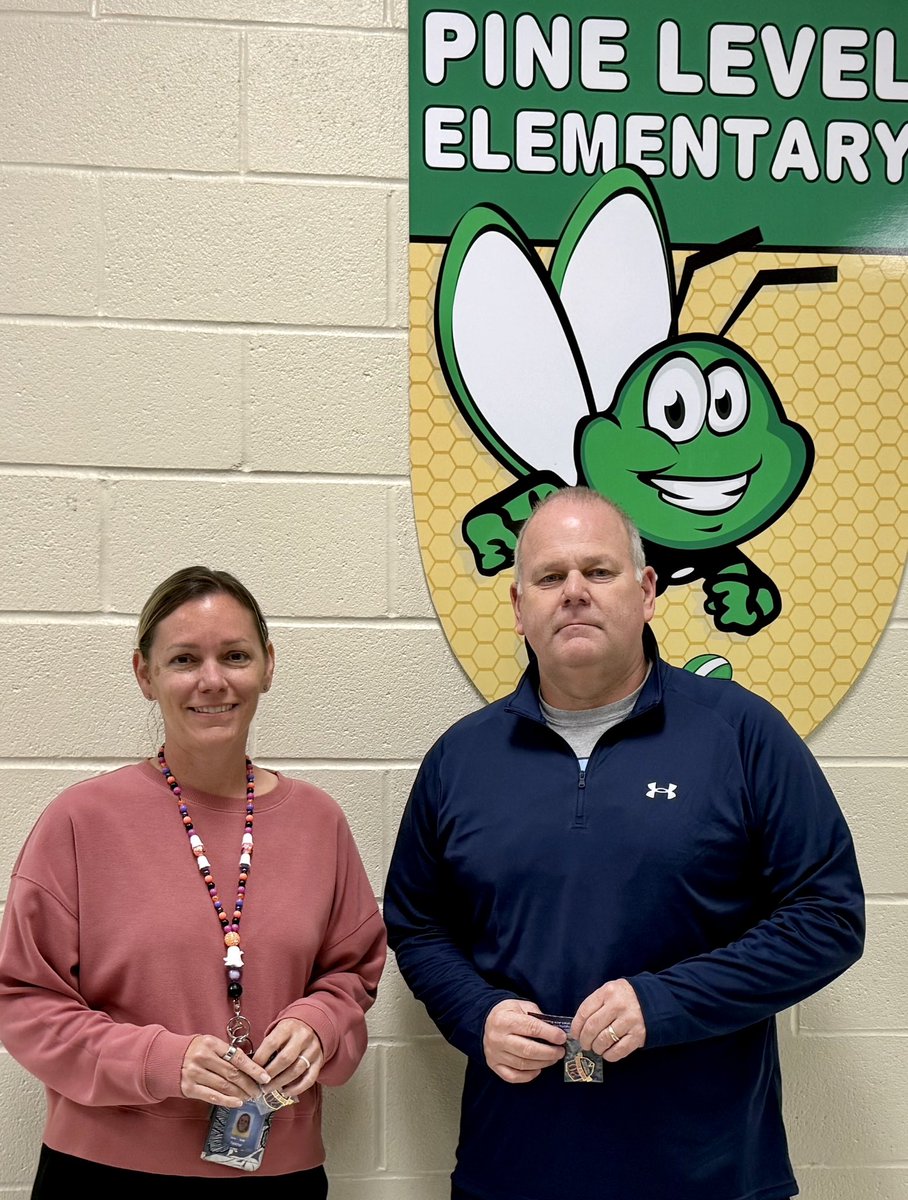 PineLevelES's tweet photo. @PineLevelES Staff Appreciation Day

These staff members received pins for 20-24 years of service with Johnston County Public Schools:

                Mrs. Scott &amp; Mr. Massey

   💚🤍💚🤍💚🤍💚🤍💚🤍💚🤍💚 https://t.co/Q4YobdUUQ0