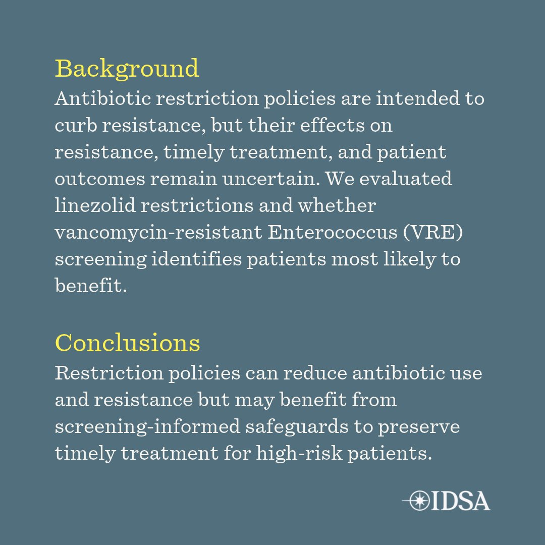 CIDJournal's tweet photo. Antibiotic Stewardship, Resistance, and Mortality in Vancomycin-Resistant Enterococcus: A Quasi-Experimental Study of Linezolid Restrictions

✅ Just Accepted
⭐ Editor's Choice
🔗 https://t.co/XGjsZM0OoL https://t.co/raoJ0JbIax