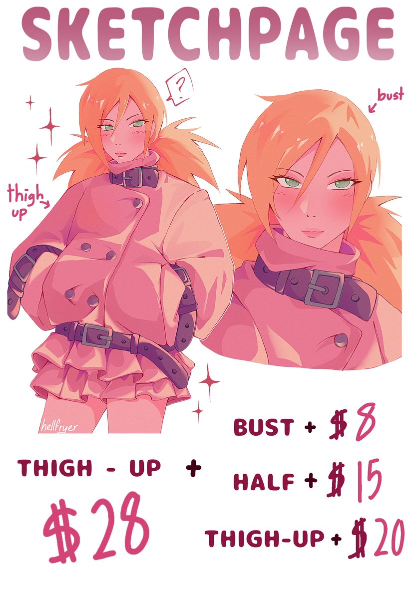hellfryer's tweet photo. 📌 COMM SHEET 📌

DM me or comment if interested, I'll reach you out <3 https://t.co/5XPkcAaQzb