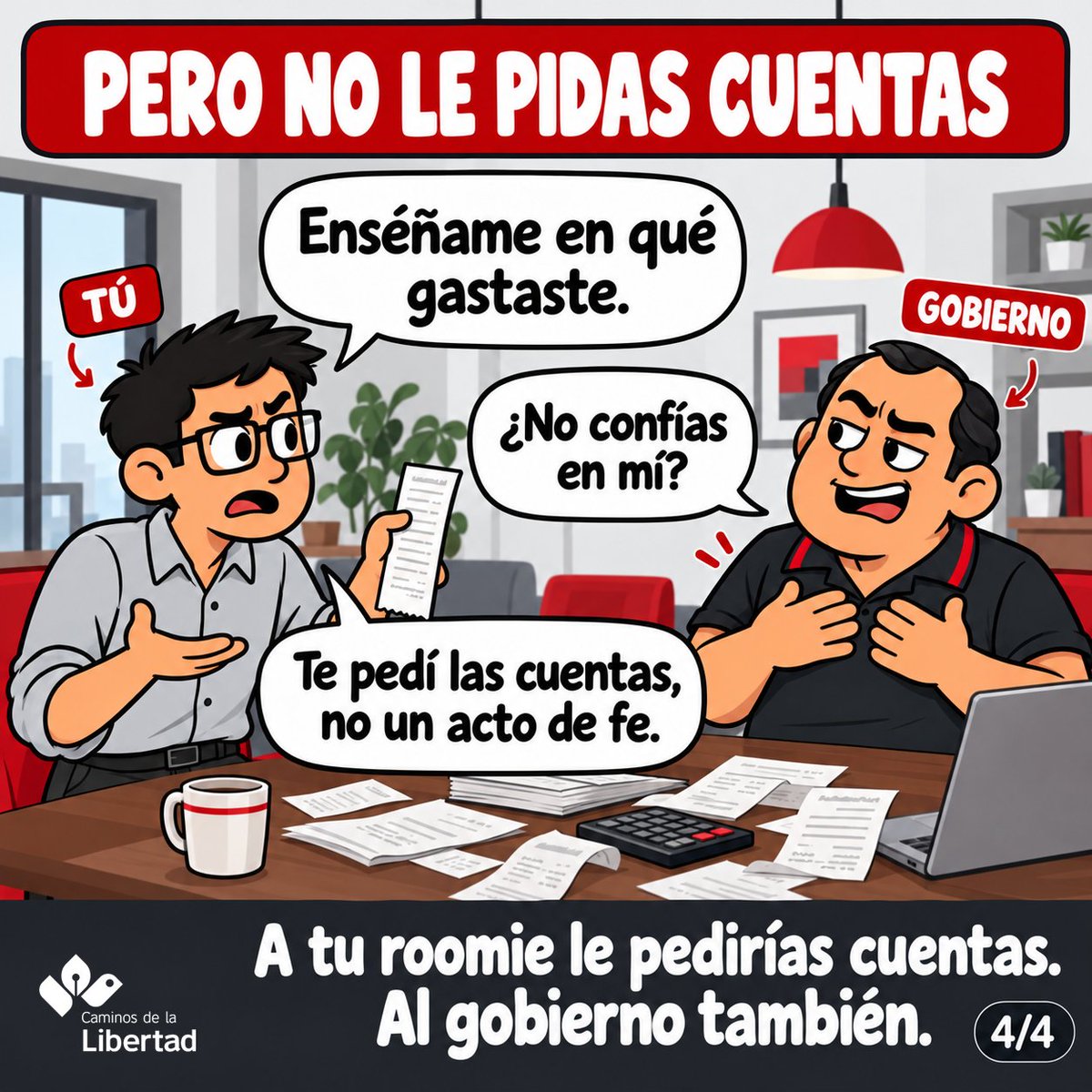 cam_lib's tweet photo. Te cobra más, decide por ti y se da sus lujos con tu dinero. Pero le pides cuentas y el ofendido es él.

¿Tu peor roomie o el gobierno? 🧵👇 https://t.co/V05JzAV3hB