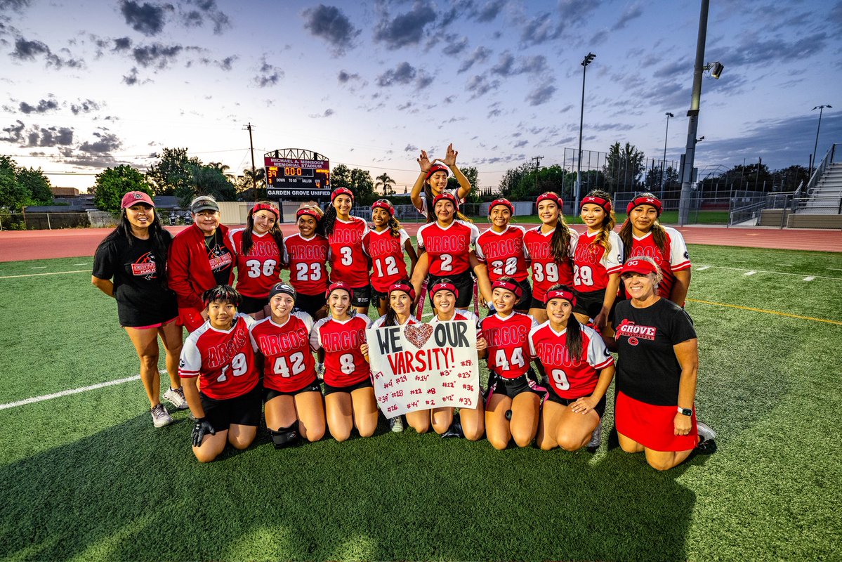 ggusdathletics's tweet photo. Garden Grove flag football beat Northview 39-7 in the 1st round of @CIFSS division 4 playoffs. With the win, the Argonauts advance to the 2nd round on Saturday &amp; will travel to Pacifica. Visit https://t.co/JBtdDHFSbc for more 📸 #ggusdflagfootball #gghsargonauts https://t.co/R1juB1TGHh