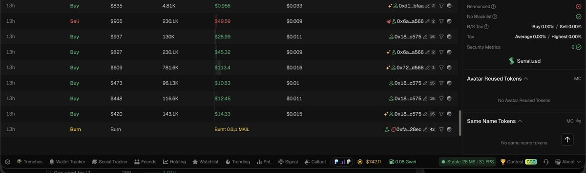 MailMessengerRH's tweet photo. @raph73306 @mineworldtoshi @PlayCourierWld liquidity is actually burned https://t.co/sybJJeu28P
