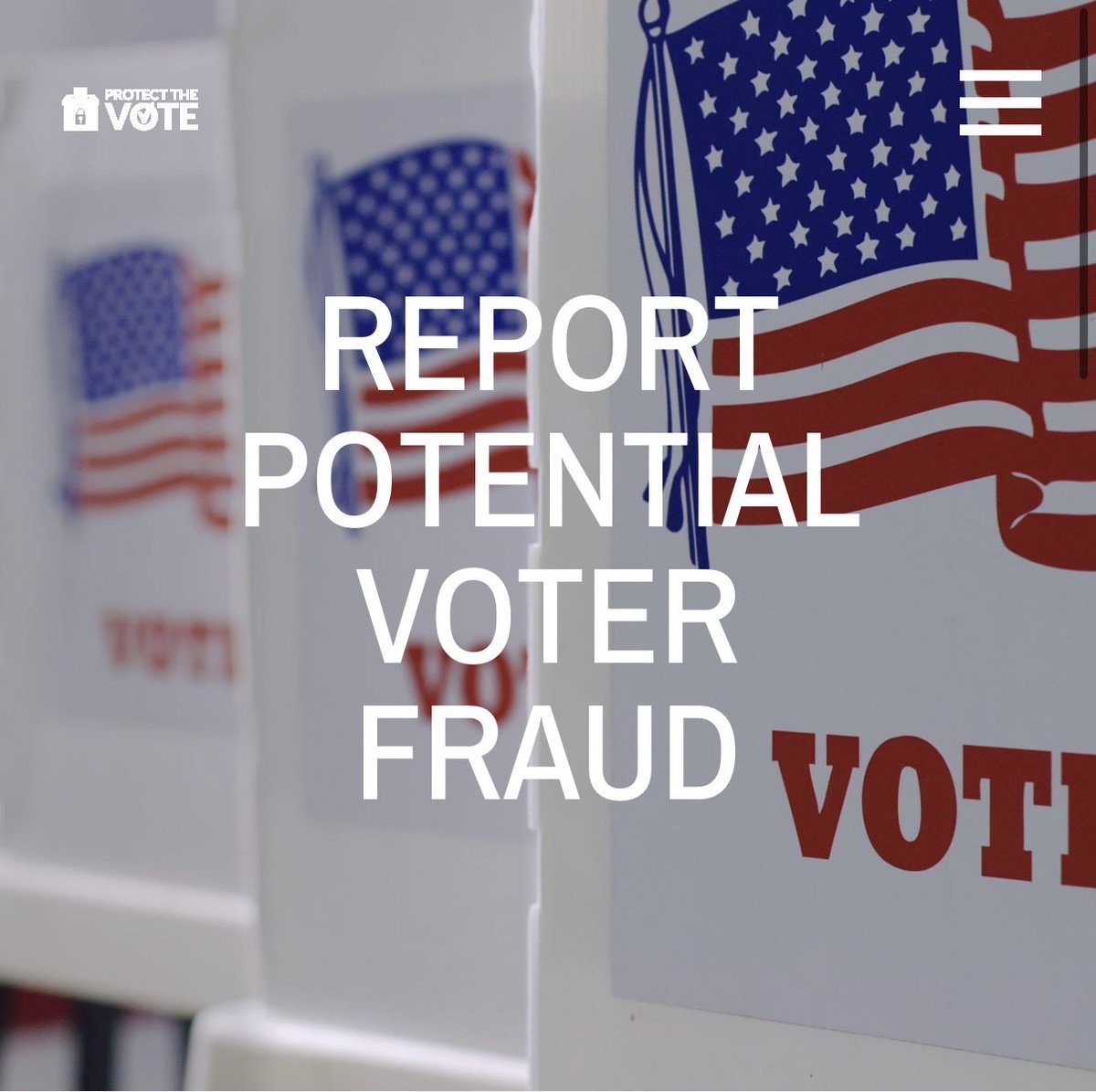 ScottPresler's tweet photo. If you experience any instances of voter fraud e.g. multiple mail-in ballots for 1 person, electioneering too close to a polling location, ballot stuffing, or other instances, 

use this link to file a report with the RNC:

https://t.co/2442n8ziGD https://t.co/CPtqnpdnzv