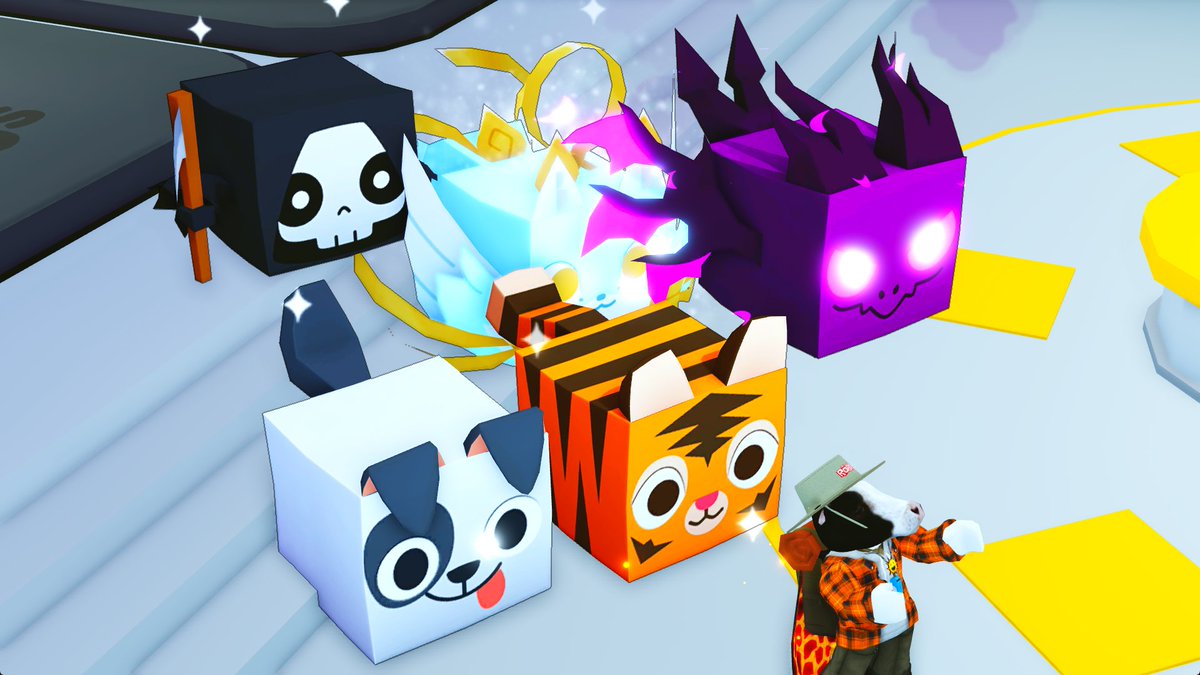 BuildIntoGames's tweet photo. ✨ new HUGE pets for Update 99! ✨

what if the update only had huge pets?? 🤔 https://t.co/tY7I7cfPMa