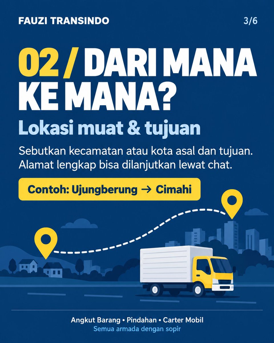 fauzitransindo's tweet photo. Mau minta harga angkut, tapi bingung perlu menyampaikan apa?
Siapkan 4 informasi di atas
Simpan panduan ini untuk pengiriman berikutnya.
Untuk konsultasi, klik tautan WhatsApp di bio atau hubungi Fauzi: 0821-1720-7037. https://t.co/Ul7kFohh8O