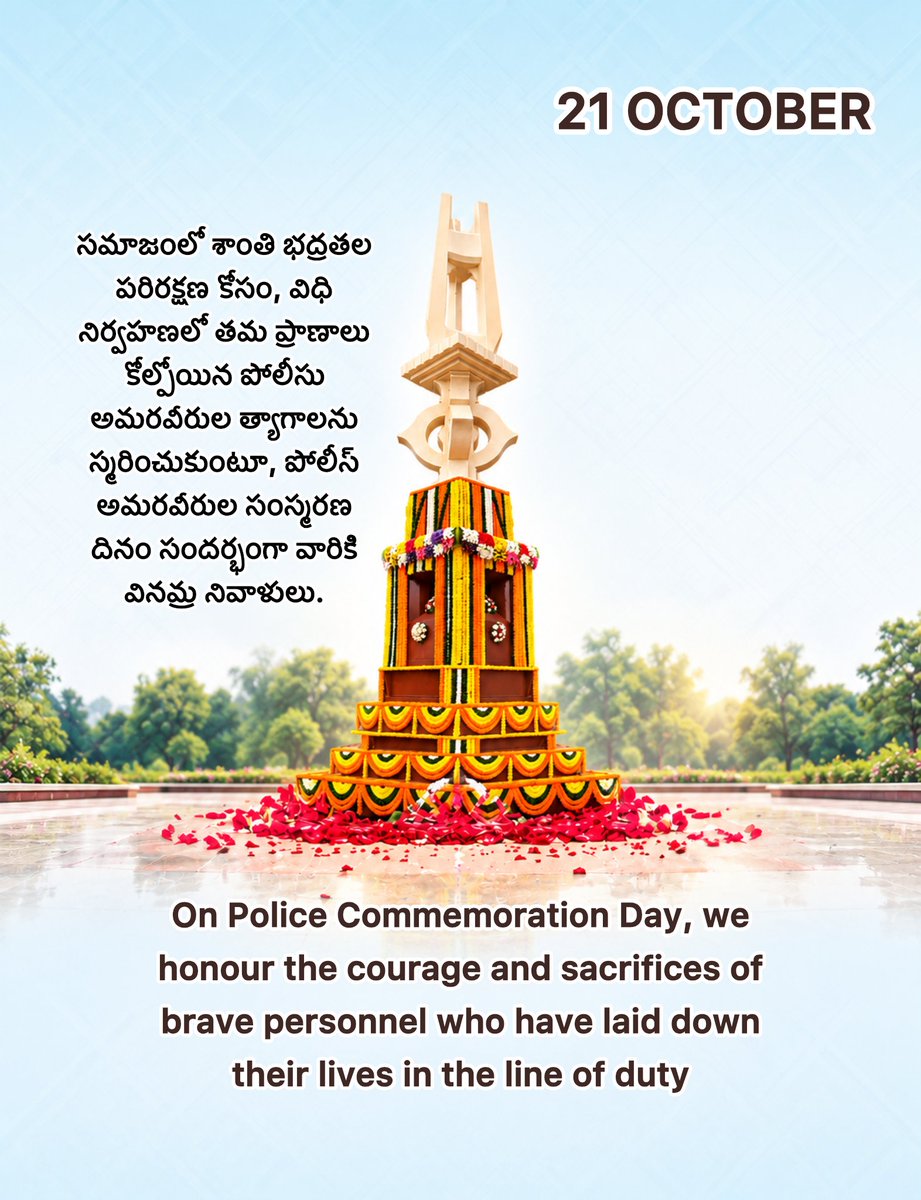 TelanganaCOPs's tweet photo. #PoliceCommemorationDay https://t.co/9C1INTRom1