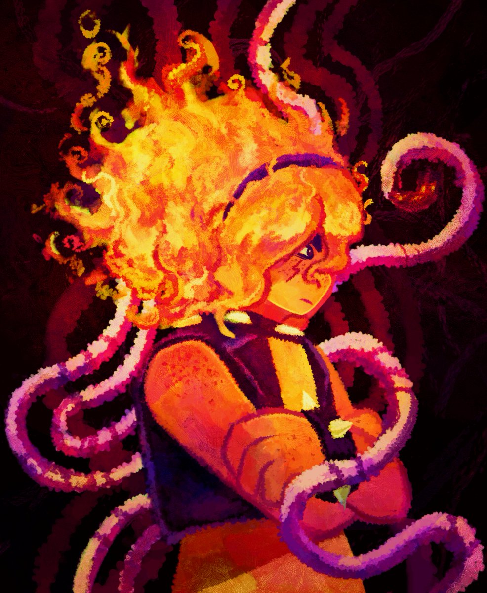 KillMagu's tweet photo. i just wanted to draw her hair but i had to involve threadz somehow #funhouse https://t.co/nu6LFsv4Rd