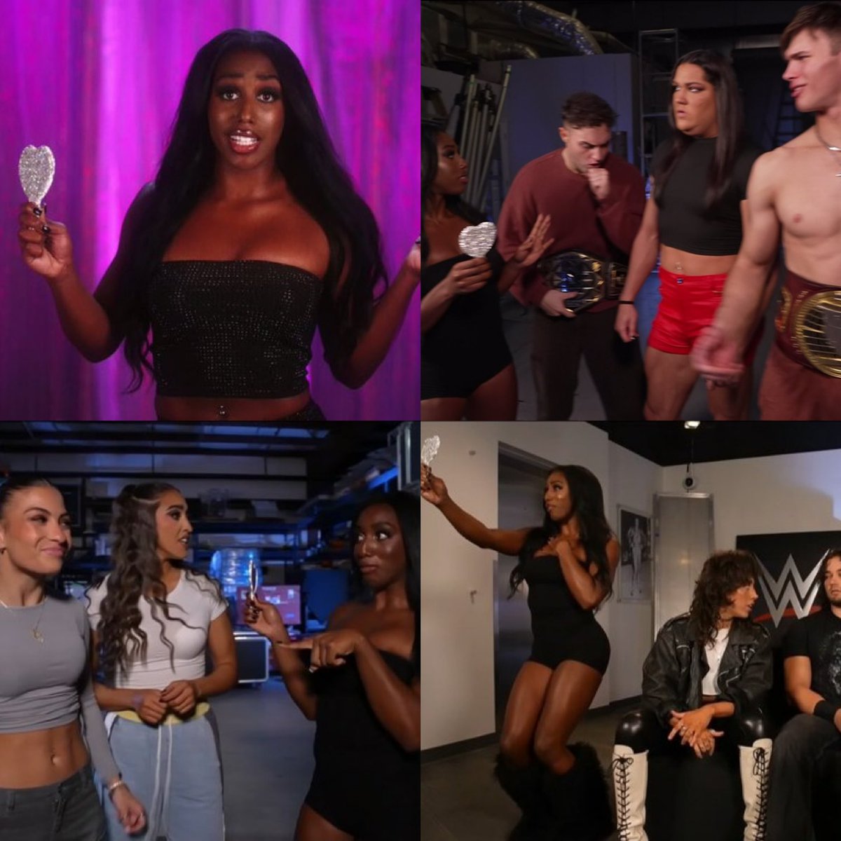 SethJoseph95's tweet photo. I like how they had Chantel Monroe in many segments throughout the show tonight!🪞  #WWENXT https://t.co/pmY1RPCTFv