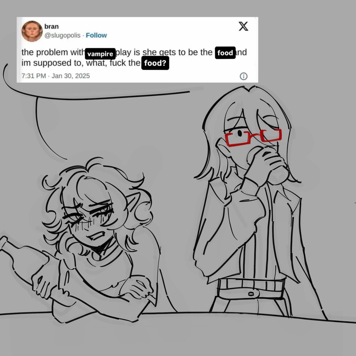 guineapigMAXter's tweet photo. I imagine this convo happened months before Ryujin even figured out Sayeon was a werewolf https://t.co/76mP15iyFJ