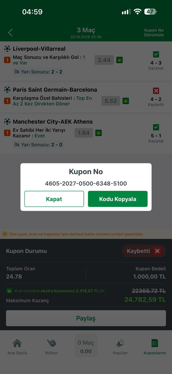 Yusuf62738's tweet photo. DOLANDIRILIYORUZ !!!! @iddia.com
 @adalet_bakanlik 
 https://t.co/8NSkDHDOjl üzerinden oynadığım kuponla ilgili yaşadığım mağduriyeti belirtmek istiyorum.  1.000 TL yatırdım. PSG–Barcelona maçında iki kez direkten dönen pozisyon olmasına rağmen hiçbir açıklama yapılmadan kaybetti https://t.co/zlV61HXKH2