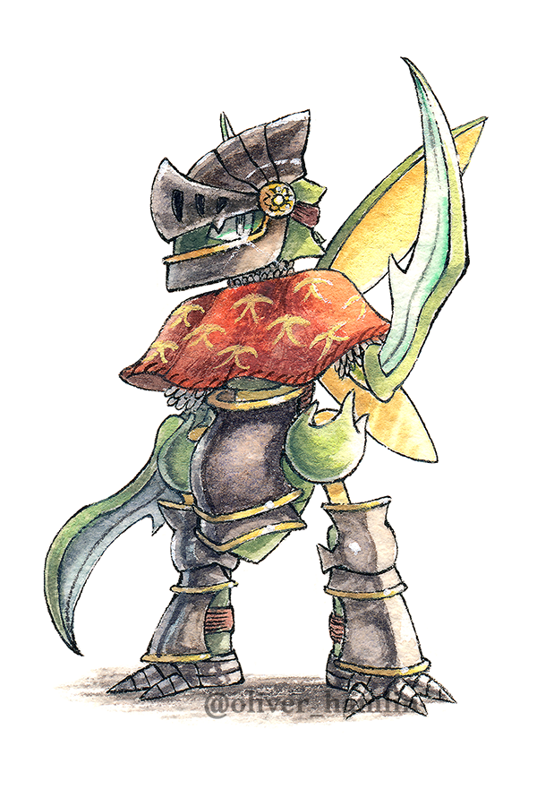OliverHamlin's tweet photo. Scyther Knight ⚔️ https://t.co/2tZ61h11C0