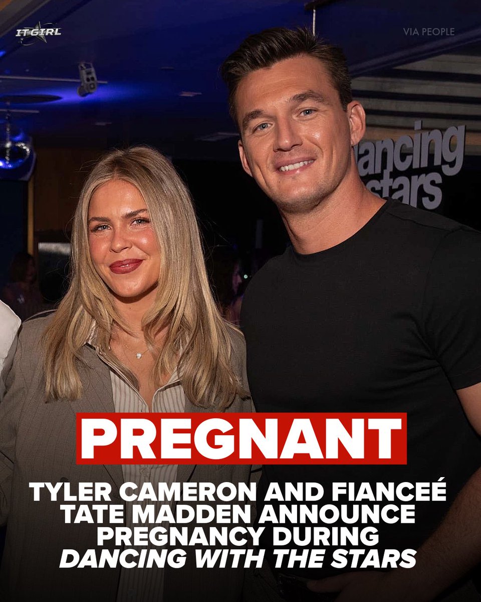 Chicks's tweet photo. Tyler Cameron and his fiancée, Tate Madden, are expecting a baby girl 🥹 https://t.co/MRLNb9uOpy
