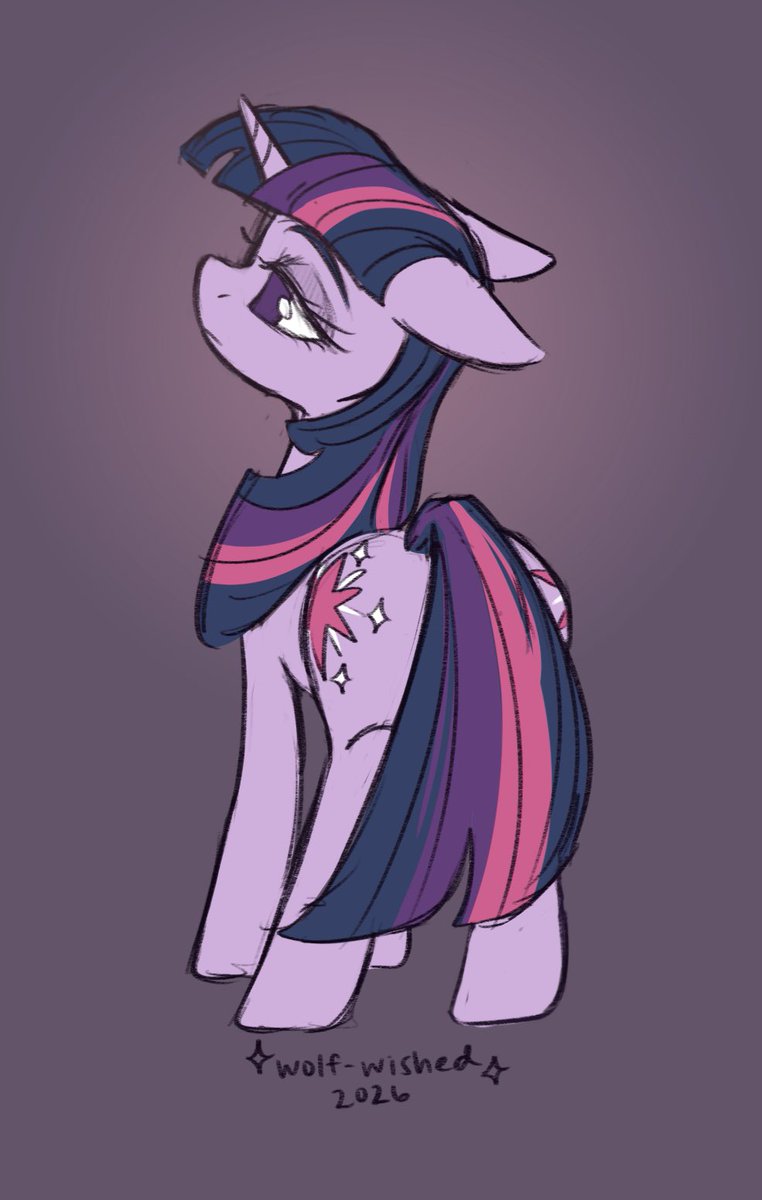 wolf_wished's tweet photo. Day 60 of drawing Twilight Sparkle every day! 🩶💜 https://t.co/UwPAOf7CZz