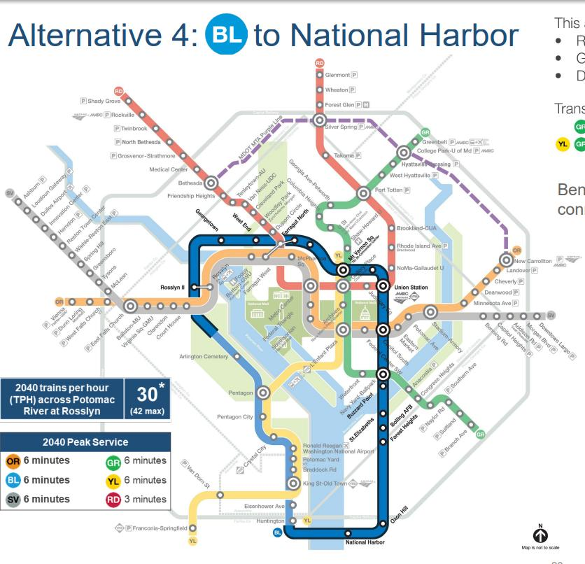 TODNewsHub's tweet photo. Metro to Georgetown?

Metro should revisit the Blue Line Loop and finally create a serious long-term expansion plan for the region. WMATA’s most ambitious expansion concept would deliver:

• A second Rosslyn station and Potomac tunnel
• New stations in Georgetown and West End
• New connections at Union Station and Navy Yard
• Service to Buzzard Point and St. Elizabeths
• An extension to National Harbor
• Relief for the Rosslyn bottleneck

The DMV will keep growing whether Metro prepares for it or not.

Maintaining the system isn’t enough. It’s time to start planning the next generation of Metro.

Build the Bloop.