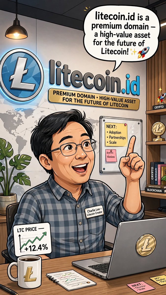 cybercabsi's tweet photo. https://t.co/fv3VVqFfJF is a premium, high-value asset for the future of Litecoin.

1. Brand Authority: It is short, exact-match, and memorable. In crypto, trust is currency. Owning https://t.co/fv3VVqFfJF instantly signals you ARE Litecoin identity in Indonesia, which builds instant credibility for a wallet, exchange, payment gateway, or educational portal.

2. The Power of .ID: .id is not just local. Indonesia is the 4th largest crypto adoption market globally. But id also means IDENTITY, which is the biggest narrative in Web3 for 2025-2030 - Decentralized ID, KYC, and Litecoin DID. This gives it dual meaning: Indonesia + Identity. Perfect for a global project.

3. SEO & Future Value: For global market, Litecoin (LTC) remains a top payment coin - fast, cheap, and ETF-ready. Google ranks exact-match domains highly. https://t.co/fv3VVqFfJF will dominate searches for "Litecoin Indonesia", "Litecoin Identity", "Litecoin ID".

It's a 11-year domain. As Litecoin grows as a Bitcoin payment layer, this domain moves to a 7-figure the best domain brand for litecoin beside https://t.co/JByt59AzWI .

Buy It Now https://t.co/fv3VVqFfJF
@SatoshiLite @LiteStrategy @LitecoinVM @nexuswallet @litecoin