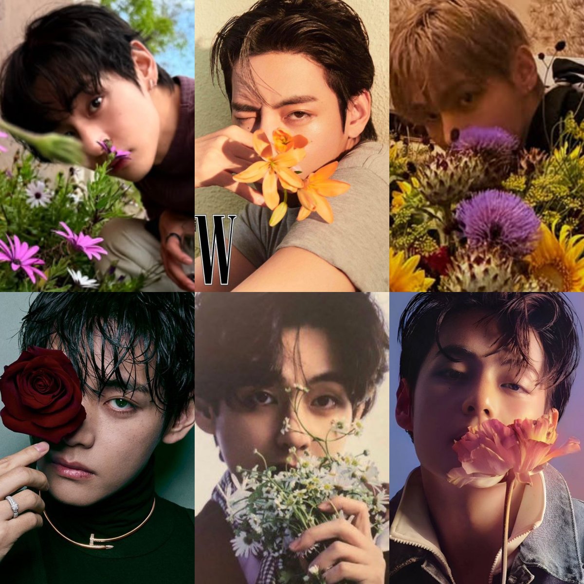 7withluv__'s tweet photo. taehyung with the flower on his face concept is my fav genre.. https://t.co/1CQYOgqJgb