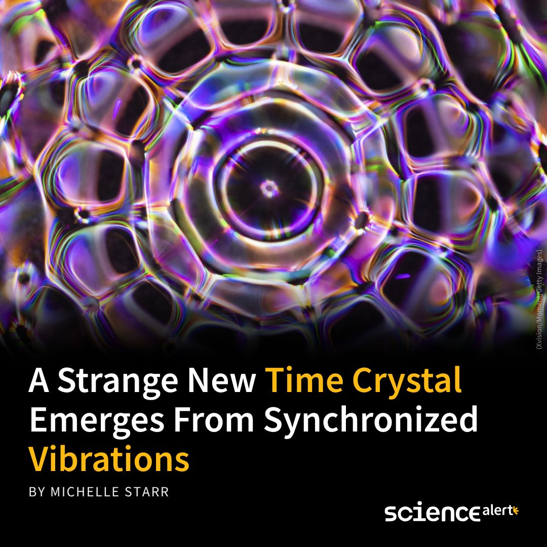 ScienceAlert's tweet photo. No external clock. Thirty vibrations per second spontaneously fell into one synchronized wave across an entire structure. The asymmetry that drove the self-organization was built right into each unit. 🔗 https://t.co/C8YFFinvB2 https://t.co/GCBtRj5RTK
