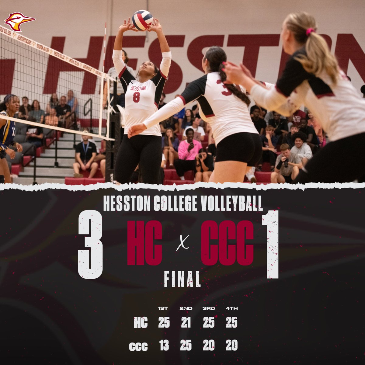 GoLarks's tweet photo. The Lark Volleyball team beat Central Christian College, 3-1!

Kennedie Esparza led the Larks with 12 kills and Rebekah Blackmer recorded 20 assists.

The Larks will travel to Arlington, Texas on Friday, Oct. 23 to face Southwest Adventist University at 12:30 p.m. https://t.co/Ze4UMOqFkl