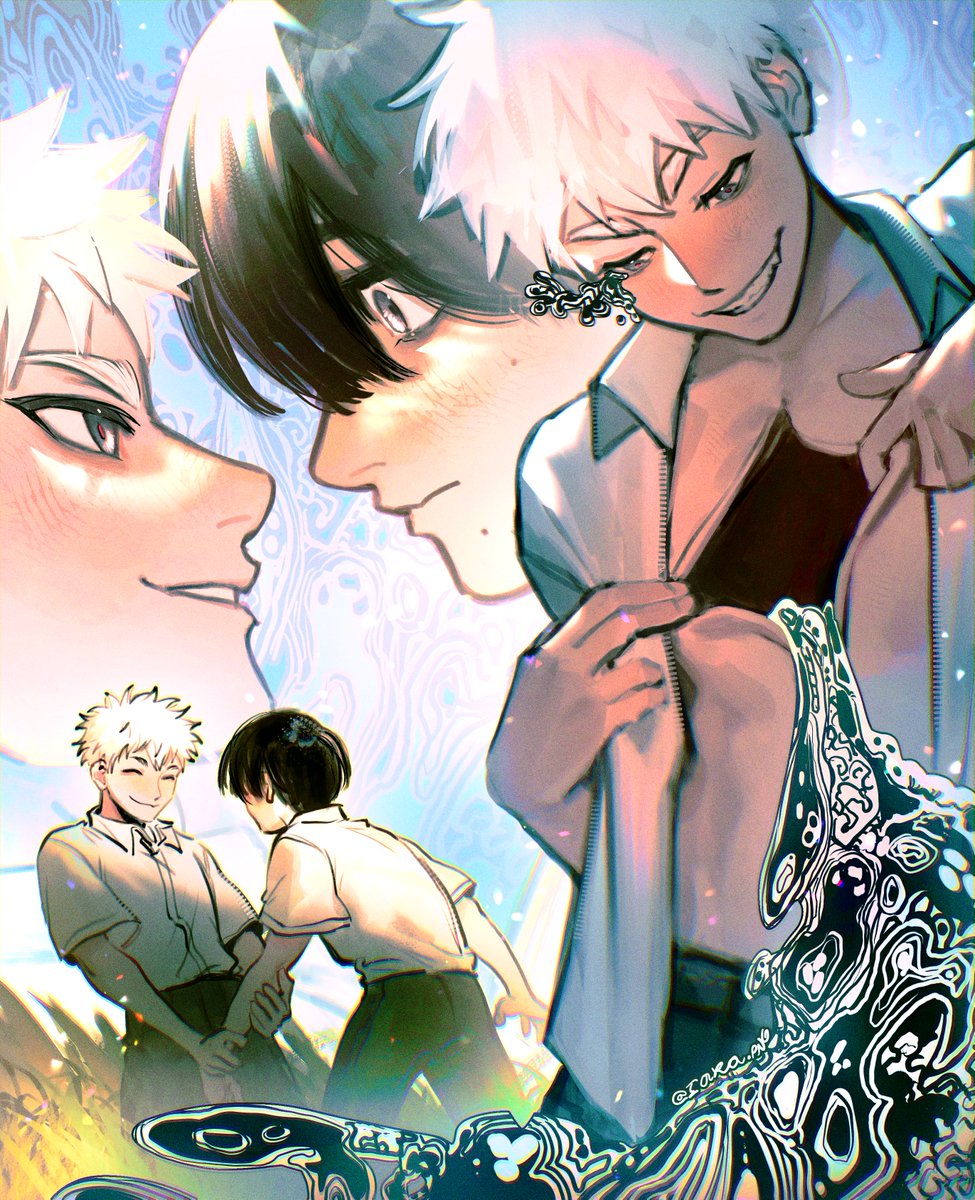 iara_png's tweet photo. Sadly no new drawing to offer but I wanted to also celebrate the ending of such an amazing manga that TSHD has been! I remember reading the first chapter when it was out in Japanese on Pixiv! I'm so happy to see how far it has come! ୧(﹒︠ᴗ﹒︡)୨✨  #TSHD
#光が死んだ夏 https://t.co/N2Qgi5h8PR