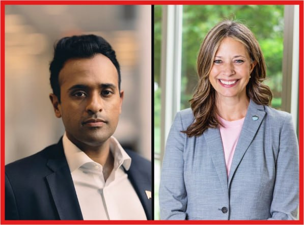 ElephantSignal's tweet photo. 🚨 VIVEK RAMASWAMY FACES BACKLASH OVER ATTACK AD FEATURING OPPONENT'S ESTRANGED MOTHER:

Republican Vivek Ramaswamy is facing severe public backlash following a political attack ad featuring Donna Arthur, the estranged mother of Democratic opponent Amy Acton, accusing Acton of lying about her childhood upbringing. Acton and her brother condemned the advertisement as a despicable attack, explaining that they were removed from their mother's custody as children after her husband was charged with sexually abusing Acton.

What's your response to this......??👀