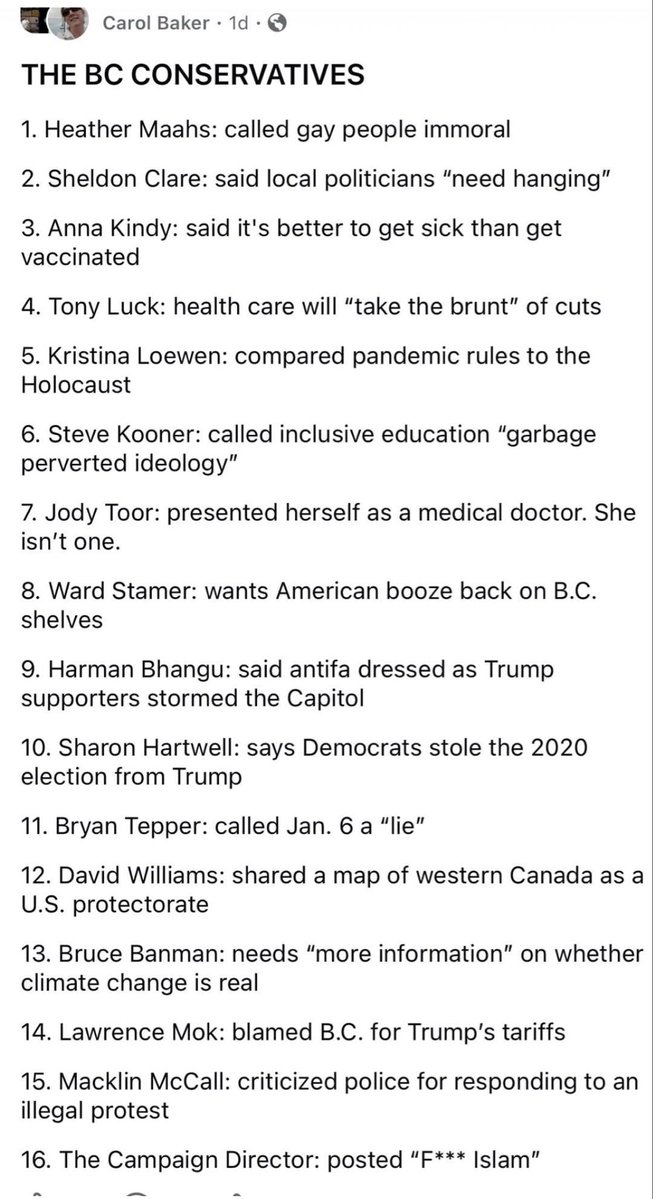 peepeeLEpuke's tweet photo. The BC cons in a nutshell

A bunch of kooks https://t.co/MqLQanECxR