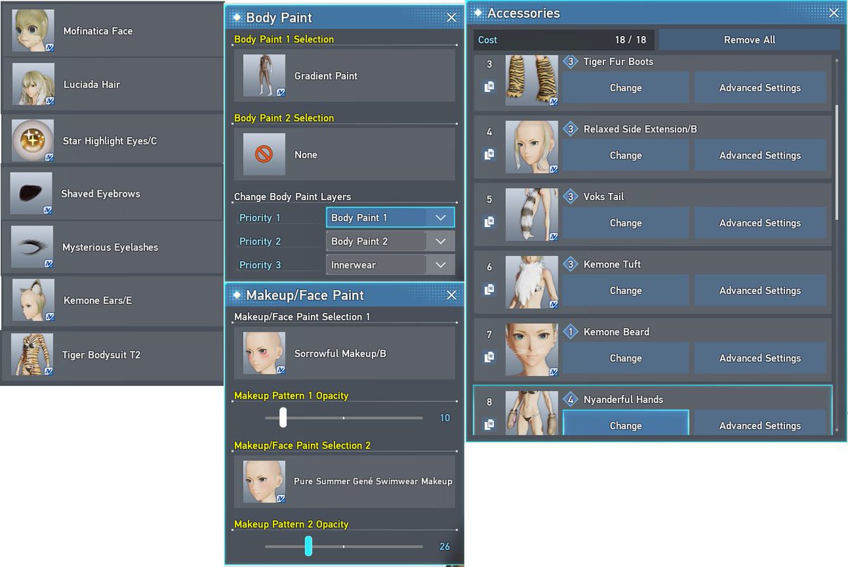 Matcho_NGS's tweet photo. Here is the list of items I used and the character data. 
I hope you enjoy using them!

Please credit me if you use this without modifying the character.
Do not use the character for R18 content or redistribute the file.

https://t.co/FcILRmfjBN

#PSO2_NGS
#キャラクリ https://t.co/xPcawRblzN
