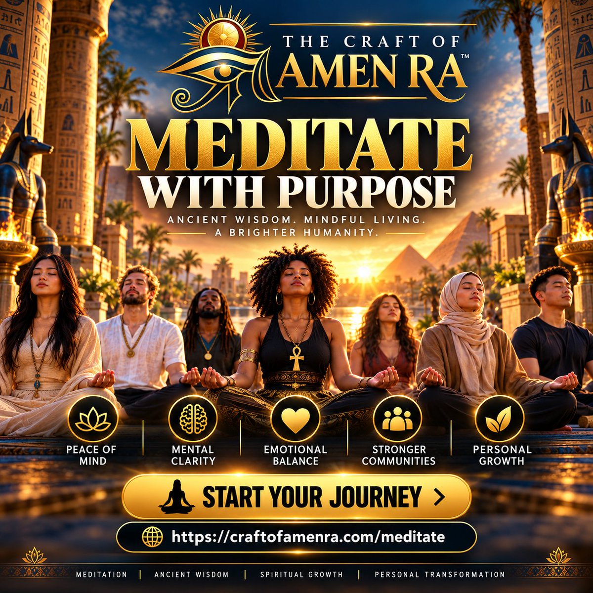 _chicago_12's tweet photo. MEDITATE WITH PURPOSE. RECONNECT WITH ANCIENT WISDOM. TRANSFORM YOUR LIFE. ☀️🧘🏿‍♀️ Begin with The Craft of Amen Ra: #TheCraftOfAmenRa #Meditation #InnerPeace https://t.co/nLtq8eRF7J