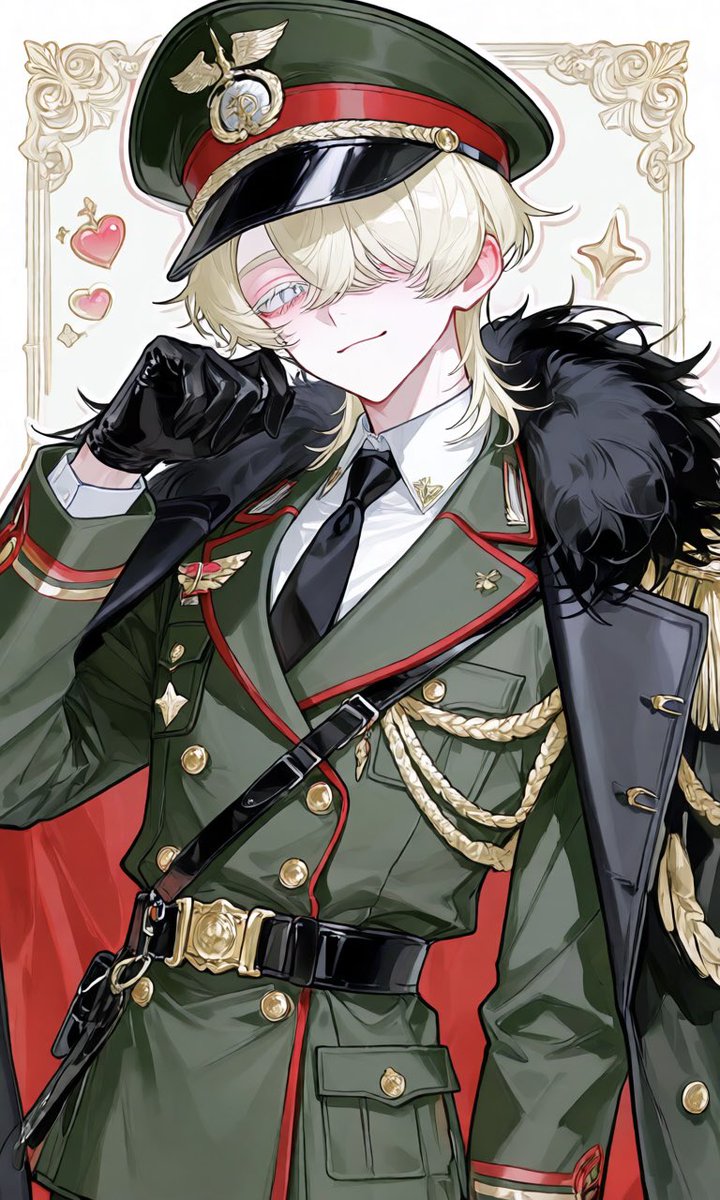 nanana_774x's tweet photo. 軍服お💊幹部  #穏やか絵 https://t.co/zOidOulXSH